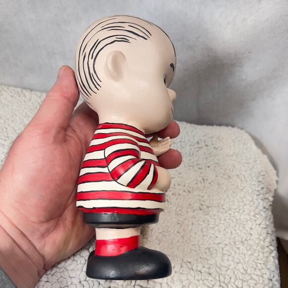 Peanuts Linus Vintage Hand Painted Ceramic RARE 1968 Shultz Charlie Brown - Picture 7 of 15